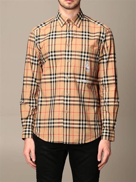 burberry vintage check cotton shirt|Burberry Check shirt men's.